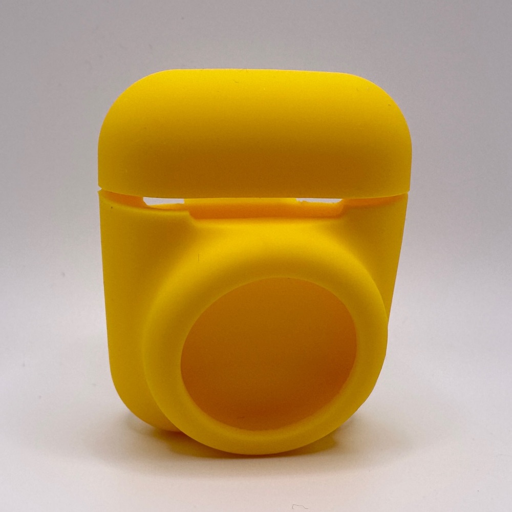 AirPods Case w AirTag Holder - Yellow